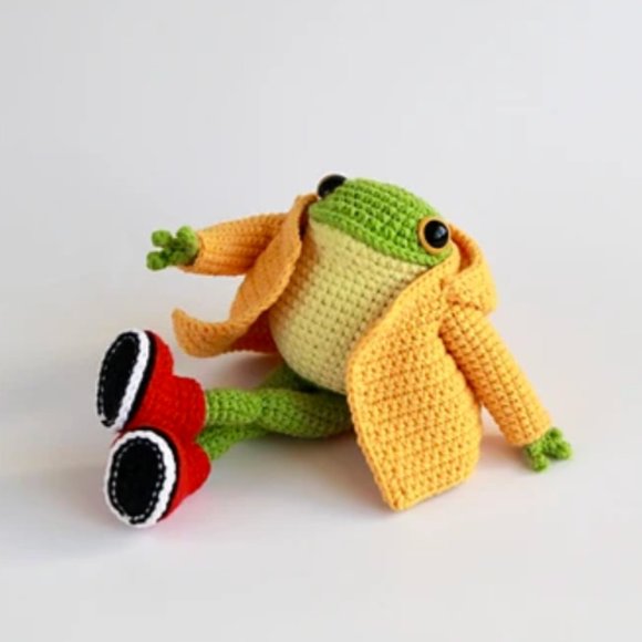 Hugo The Frog, Amigurumi Toy Pattern ,The pattern is available in English, Germa - Picture 4 of 5
